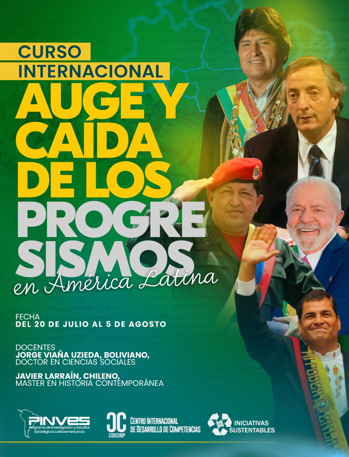 Protagonistas del progresismo latinoamericano